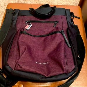 Sherpani Antitheft Convertible Backpack Tote Bag Burgundy New No Tag